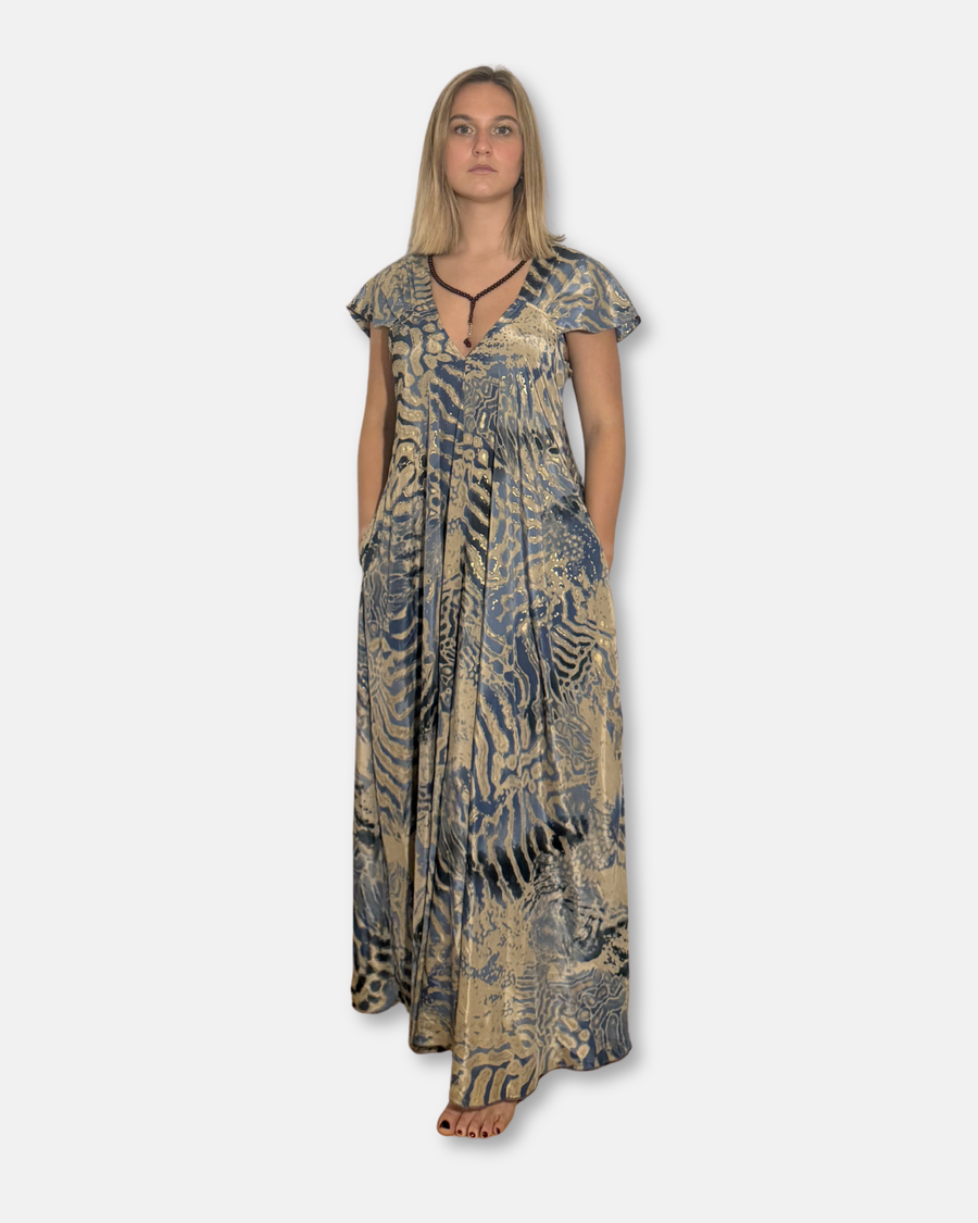 Vestido Boho Cuello V Poliseda
