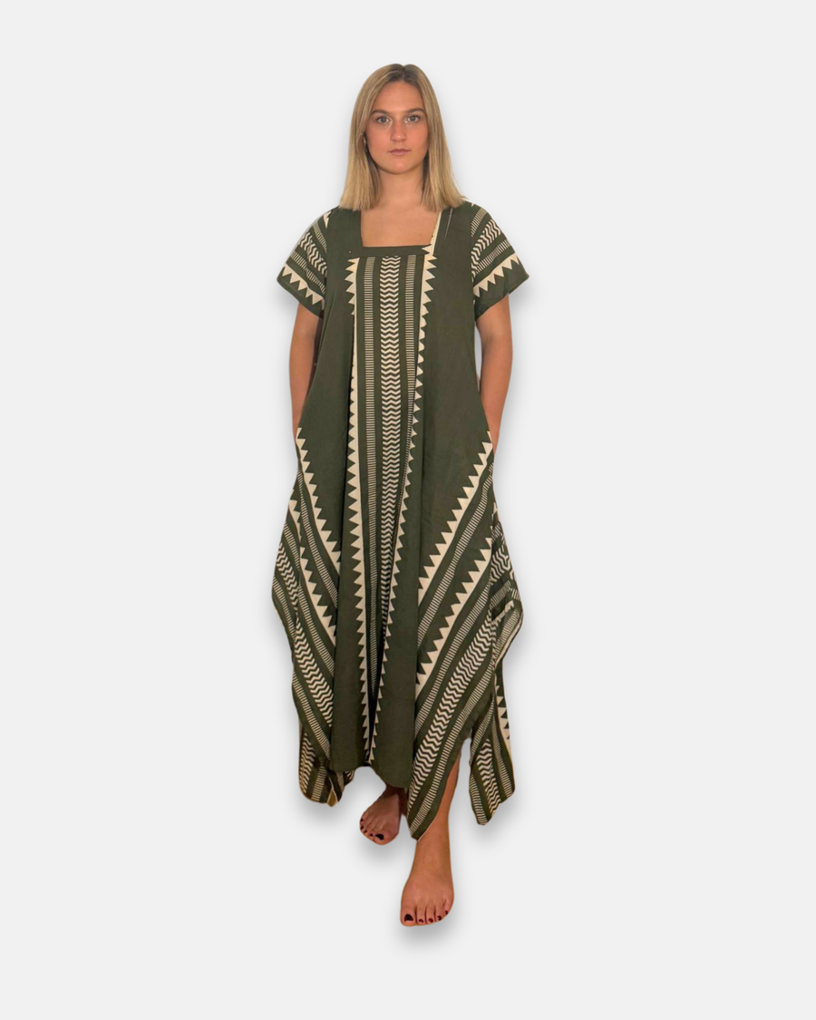 Vestido Boho Algodón Indian